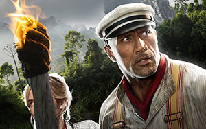 Dwayne Johnson and Emily Blunt in Hollywood adventure film `Jungle Cruise`